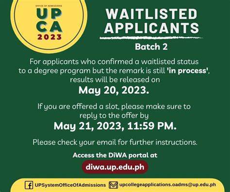 Waitlisted / DPWAs Questions (UPCA 2021) : r/peyups .